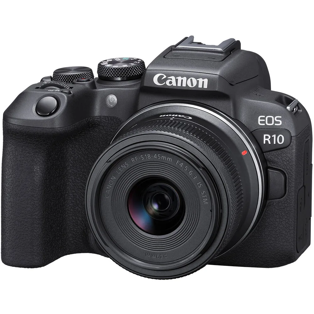 Canon R10 con obiettivo 18-45mm, mirrorless versatile e potente